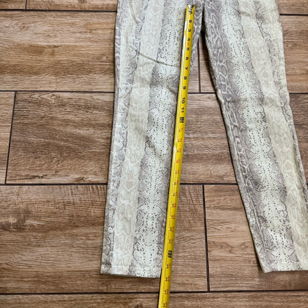 JOE'S JEANS The Luna High Rise Cigarette Skinny Jeans Size 27 Snake Print Denim - Picture 11 of 14